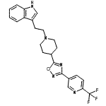 CAS 登录号：909662-53-9， 3-[2-(4-{3-[6-(三氟甲基)-3-吡啶基]-1,2,4-恶二唑-5-基}-1-哌啶基)乙基]-1H-吲哚