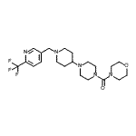 CAS 登录号：909670-33-3， 4-吗啉基[4-(1-{[6-(三氟甲基)-3-吡啶基]甲基}-4-哌啶基)-1-哌嗪基]甲酮