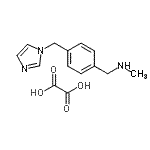 CAS 登录号：910036-84-9， 1-[4-(1H-咪唑-1-基甲基)苯基]-N-甲基甲胺草酸盐(1:1)