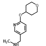 CAS 登录号：910036-99-6， N-甲基-1-[6-(四氢-2H-吡喃-4-基氧基)-3-吡啶基]甲胺