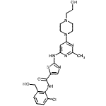 CAS 登录号：910297-58-4， N-[2-氯-6-(羟基甲基)苯基]-2-({6-[4-(2-羟基乙基)-1-哌嗪基]-2-甲基-4-嘧啶基}氨基)-1,3-噻唑-5-甲酰胺
