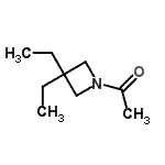 CAS 登录号：91055-59-3， 1-(3,3-二乙基-1-氮杂环丁基)乙酮
