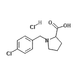 CAS 登录号：910804-10-3， 1-(4-氯苄基)脯氨酸盐酸盐(1:1)