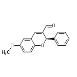 CAS 登录号：911107-23-8， (2R)-6-甲氧基-2-苯基-2H-苯并吡喃-3-甲醛