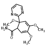 CAS 登录号：911832-18-3， 3,4,6-三甲氧基-6-(2-嘧啶基)-2,4-环己二烯-1-甲酰胺