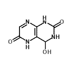 CAS 登录号：91184-15-5， 4-羟基-1,3,4,5-四氢-2,6-蝶啶二酮