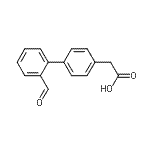 CAS 登录号：91197-50-1， (2'-甲酰基-4-联苯基)乙酸