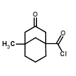 CAS 登录号：91244-99-4， 5-甲基-3-氧代双环[3.3.1]壬烷-1-甲酰氯