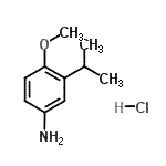CAS 登录号：91251-43-3， 3-异丙基-4-甲氧基苯胺盐酸盐(1:1)