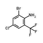 CAS 登录号：912617-74-4， 2-溴-4-氯-6-(三氟甲基)苯胺