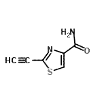CAS 登录号：912639-84-0， 2-乙炔基-1,3-噻唑-4-甲酰胺
