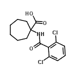 CAS 登录号：912763-77-0， 1-[(2,6-二氯苯甲酰基)氨基]环庚烷羧酸