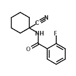 CAS 登录号：912771-10-9， N-(1-氰基环己基)-2-氟苯甲酰胺