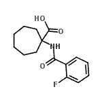 CAS 登录号：912771-26-7， 1-[(2-氟苯甲酰)氨基]环庚烷羧酸