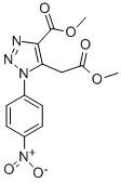 CAS 登录号：91306-60-4， 甲基 5-(2-甲氧基-2-氧代乙基)-1-(4-硝基苯基)-1H-1,2,3-三唑-4-羧酸酯