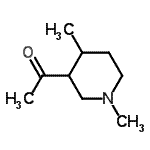 CAS 登录号：91324-26-4， 1-(1,4-二甲基-3-哌啶基)乙酮