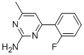 CAS 登录号：913322-50-6， 4-(2-氟苯基)-6-甲基-2-嘧啶胺