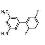 CAS 登录号：913322-53-9， 4-(5-氟-2-碘苯基)-6-甲基-2-嘧啶胺