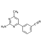 CAS 登录号：913322-66-4， 3-(2-氨基-6-甲基-4-嘧啶基)苯甲腈