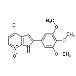 CAS 登录号：913698-80-3， 4-氯-2-(3,4,5-三甲氧基苯基)-1H-吡咯并[2,3-b]吡啶7-氧化物