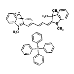 CAS 登录号：91419-03-3， 1,3,3-三甲基-2-[(1E,3E,5E)-5-(1,3,3-三甲基-1,3-二氢-2H-吲哚-2-亚基)-1,3-戊二烯-1-基]-3H-吲哚鎓四苯基硼酸酯(1-)
