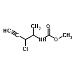 CAS 登录号：91434-63-8， 甲基(3-氯-4-戊炔-2-基)氨基甲酸酯