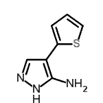 CAS 登录号：91447-40-4， 4-(2-噻吩基)-1H-吡唑-5-胺