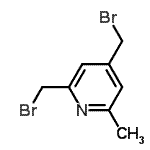 CAS 登录号：91458-11-6， 2,4-二(溴甲基)-6-甲基吡啶