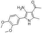 CAS 登录号：91480-90-9， 1-[4-氨基-5-(3,4-二甲氧基苯基)-2-甲基-1H-吡咯-3-基]乙酮