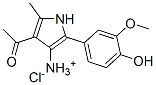 CAS#: 91481-26-4, [4-Acetyl-2-(4-Hydroxy-3-Methoxy-Phenyl)-5-Methyl-1H-Pyrrol-3-Yl]Azanium Chloride