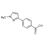 CAS 登录号：915707-39-0， 4-(1-甲基-1H-吡唑-3-基)苯甲酸