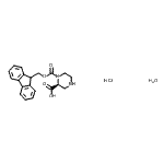 CAS 登录号：915707-72-1， (2S)-1-[(9H-芴-9-基甲氧基)羰基]-2-哌嗪羧酸盐酸盐水合物