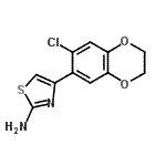 CAS 登录号：915873-63-1， 4-(7-氯-2,3-二氢-1,4-苯并二氧杂环己-6-基)-1,3-噻唑-2-胺