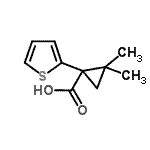 CAS 登录号：915919-98-1， 2,2-二甲基-1-(2-噻吩基)环丙烷羧酸