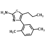 CAS 登录号：915920-38-6， 4-(2,5-二甲基苯基)-5-丙基-1,3-噻唑-2-胺