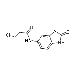 CAS 登录号：915920-69-3， 3-氯-N-(2-氧代-1,3-二氢苯并咪唑-5-基)丙酰胺