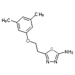CAS 登录号：915920-78-4， 5-[2-(3,5-二甲基苯氧基)乙基]-1,3,4-噻二唑-2-胺