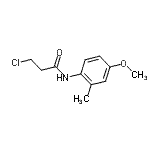 CAS 登录号：915921-70-9， 3-氯-N-(4-甲氧基-2-甲基苯基)丙酰胺
