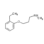 CAS 登录号：915922-98-4， 3-(2-乙基苯氧基)-N-甲基-1-丙胺