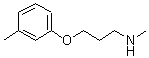 CAS 登录号：915923-00-1， N-甲基-3-(3-甲基苯氧基)-1-丙胺