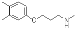 CAS 登录号：915923-36-3， 3-(3,4-二甲基苯氧基)-N-甲基-1-丙胺