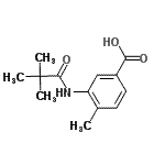 CAS 登录号：915923-72-7， 3-[(2,2-二甲基丙烷酰基)氨基]-4-甲基苯甲酸