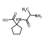 CAS 登录号：91633-91-9， 1-(丙氨酰氨基)环戊烷羧酸