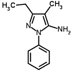 CAS 登录号：91642-97-6， 3-乙基-4-甲基-1-苯基-1H-吡唑-5-胺