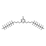 CAS 登录号：916770-15-5， 2-氯-4,6-二[(4,4,5,5,6,6,7,7,8,8,9,9,9-十三氟壬基)氧基]-1,3,5-三嗪