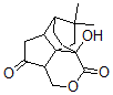CAS 登录号：91682-93-8， (3aS)-3,3aalpha,5,5abeta,6,7,8,8a-八氢-8aalpha-羟基-10,10-二甲基-6alpha,8balpha-乙桥-8bH-环戊并[de]-2-苯并吡喃-1,4-二酮