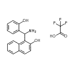 CAS 登录号：916825-05-3， 1-[氨基(2-羟基苯基)甲基]-2-萘酚三氟乙酸盐(1:1)