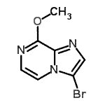 CAS 登录号：91775-62-1， 3-溴-8-甲氧基咪唑并[1,2-a]吡嗪