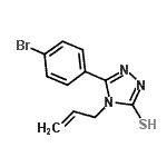 CAS 登录号：91813-57-9， 4-烯丙基-5-(4-溴苯基)-4H-1,2,4-三唑-3-硫醇