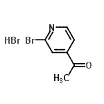 CAS 登录号：918142-93-5， 1-(2-溴-4-吡啶基)乙酮氢溴酸盐(1:1)